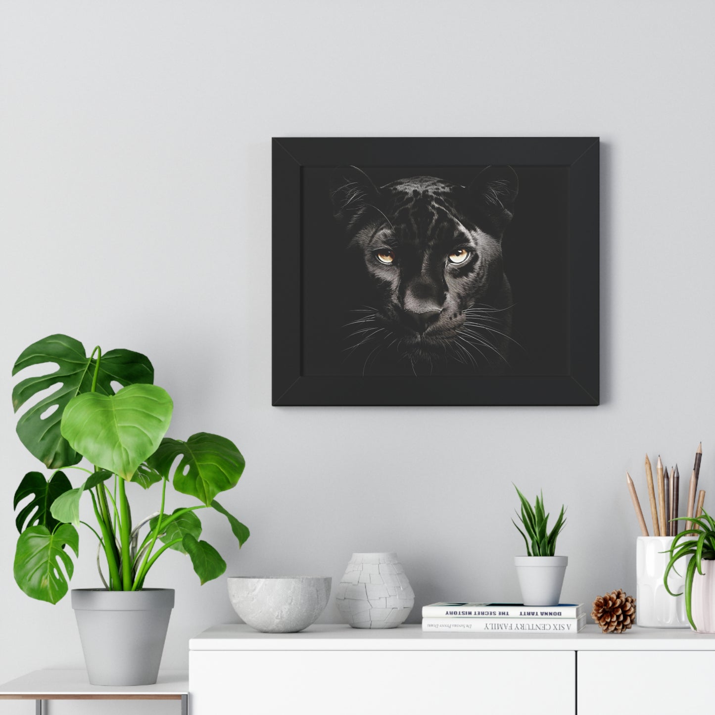 Black Panther Framed Horizontal Wall Art