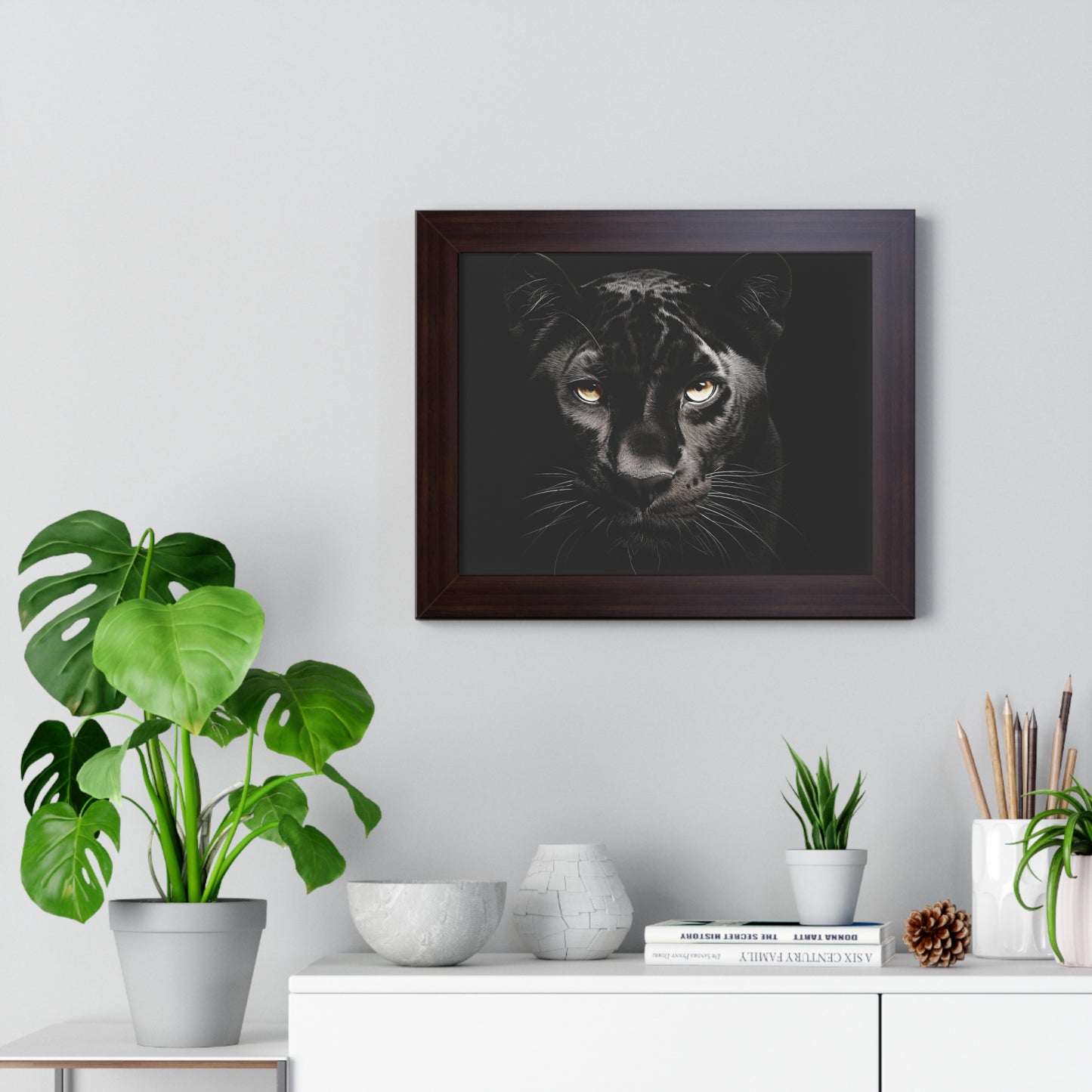 Black Panther Framed Horizontal Wall Art