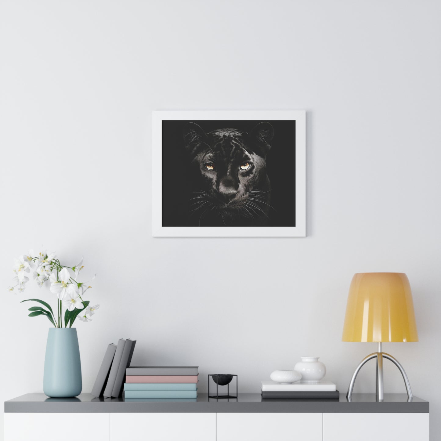 Black Panther Framed Horizontal Wall Art