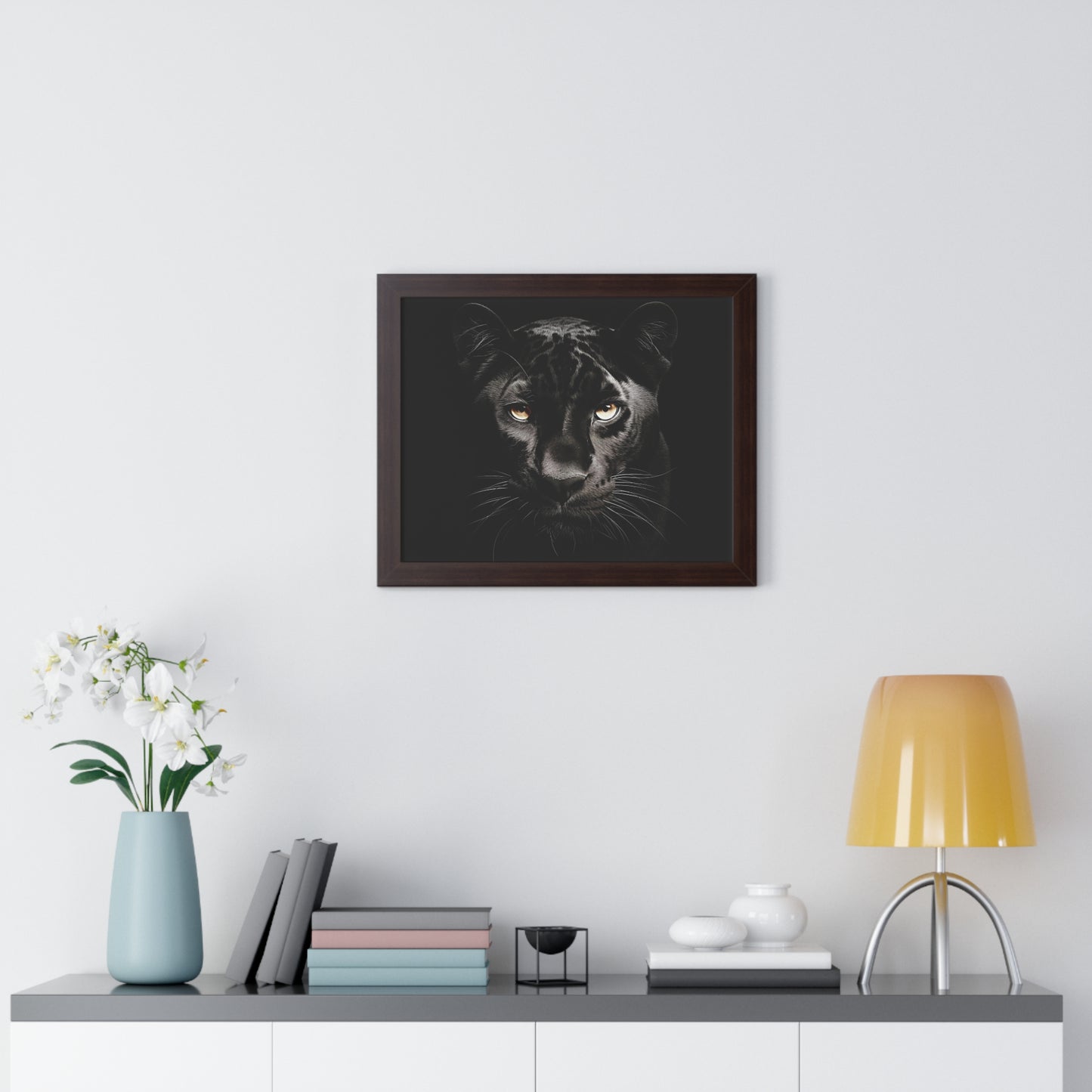 Black Panther Framed Horizontal Wall Art