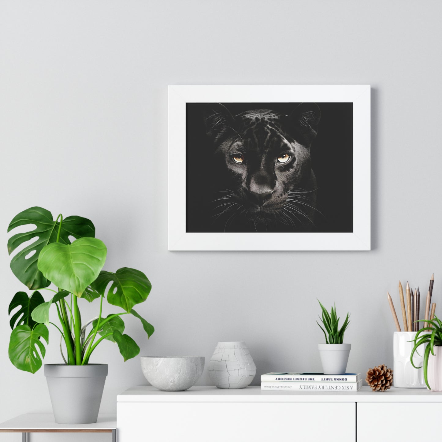 Black Panther Framed Horizontal Wall Art