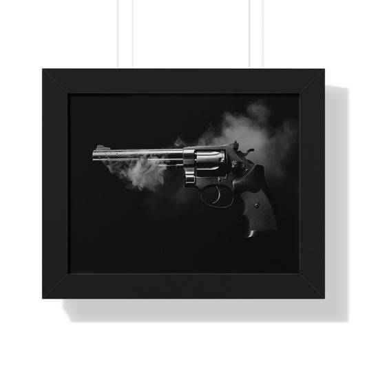 Shot Fired Framed Monochrome Wall Art